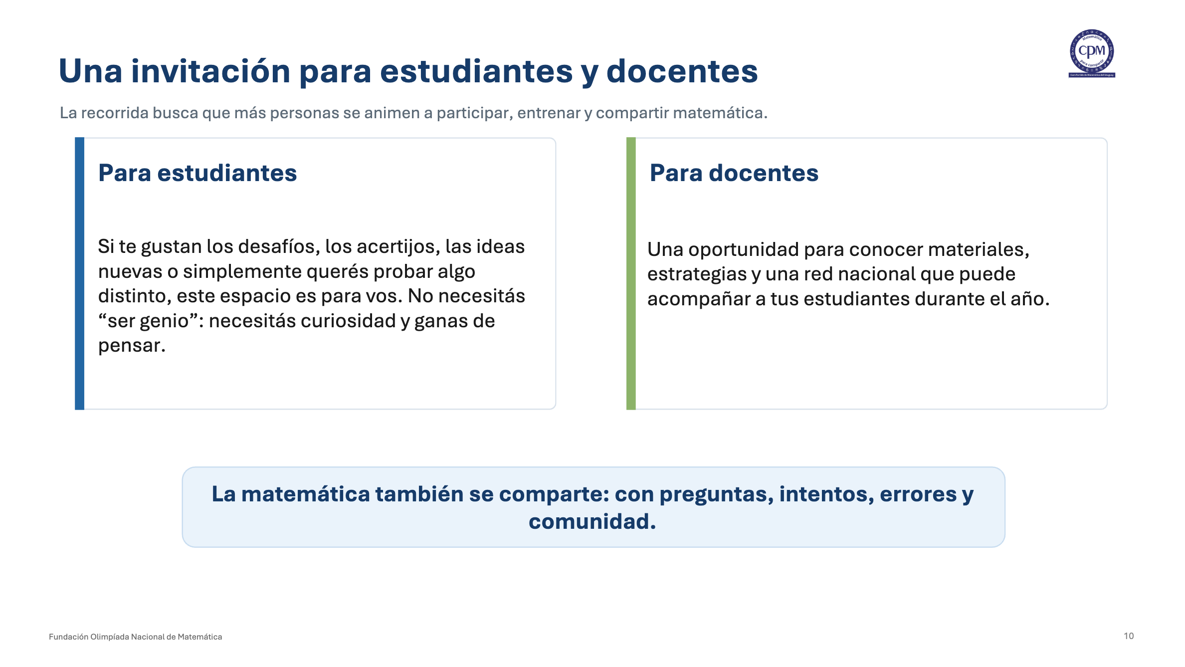 Recorrida Nacional 2026 - slide 9